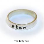 Hand Stamped Message Ring