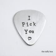 Stainless Steel Hand Stamped Guitar Pick